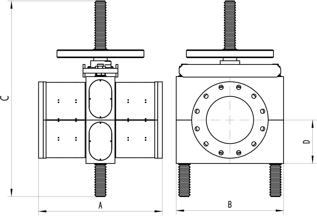 Q-type pinch valve Manual type